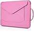 Laptop Case, PLEMO Envelope Nylon Fabric 15-15.6 Inch Laptop / Notebook Computer / MacBook / MacBook Pro Shoulder Bag Case Pouch Sleeve, Pink