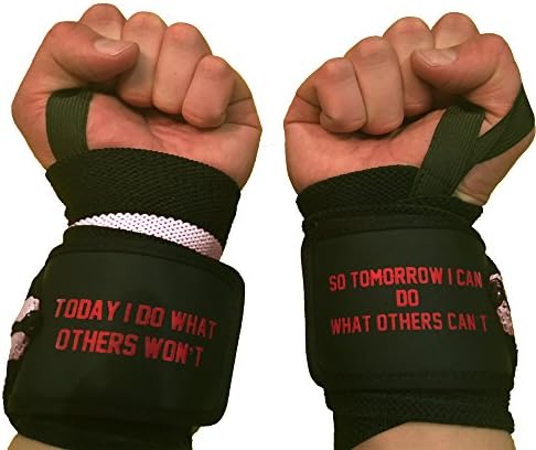 "Today I do what others wont, so tomorrow I can do what others can't" Spartan Motivational Wrist Wraps