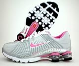 WMNS Nike Shox Experience + Plus Womens Shoes Silver Pink