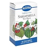 Alvita Tea Bags, Sarsaparilla, Caffeine Free, 30 tea bags [1.75 oz (50 g)] (Pack of 3)