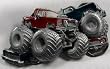 Off Road Vehicles  Enamel Pewter Belt Buckle
