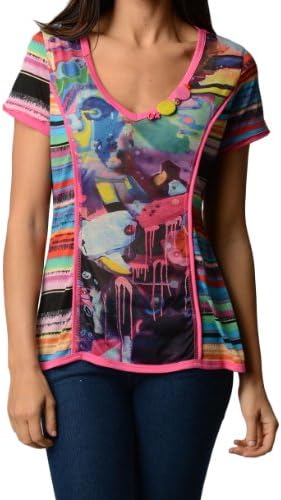 LV Collection Short Sleeve Color Pallete Top