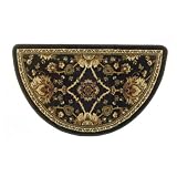 Goods of the Woods Oriental Half-Round Hearth Rug - 42" x 25", Rug Color: Regal Black