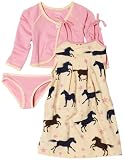 Hatley Girls 2-6x Starry Night Horses Dress Set
