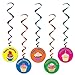 Beistle 57582 5-Pack Happy Birthday Whirls, 3-Feet 4-Inch