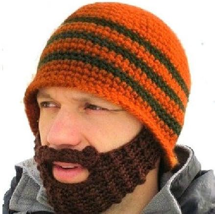 Wacky Beard Men Boy Girl Beanie Winter Warm Knit Outdoor Hat Christmas Gift