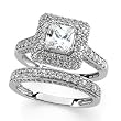 14K White Gold Diamond Wedding Set Semimount - 1.12 Ct. - CENTER STONE NOT INCLUDED