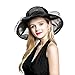 Women's Organza Church Derby Fascinator Cap Kentucky Tea Party Wedding Hat