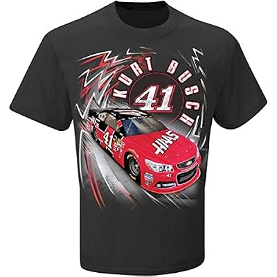 Kurt Busch #41 HAAS NASCAR Adult Speedbolt T-Shirt-Black