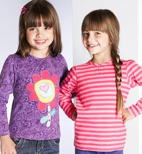 2 Pack - Pure Cotton Long Sleeve Floral 