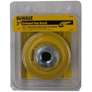 DEWALT DW4920 3 x 5 8-11 Crimped Cup Brush Carbon Steel .014 by DeWALT