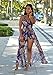 Women's V Neck Halter Floral Maxi Skirt Overlay Rompers Jumpsuit Playsuit Large