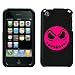 APPLE IPHONE 3G 3GS PINK JACK SKELLINGTON ON A BLACK HARD CASE COVER