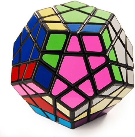 Millionaccessories Sticker Megaminx Puzzle Cube Black (with a cube bag)