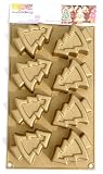 ScrapCooking® 8 Cup Silicone Bakeware Christmas Tree Muffin Tin Mould – suitable for Chocolates, Biscuits etc: muffin tin chef
