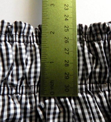 DKU - Chef Pants checkered elastic waist black/white houndstooth