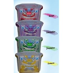 4 x Scented 2/1 Interior Moisture Dehumidifiers 450ml Lemon