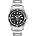 Bulova Men's 98B131 Marine Star Black Dial Bracelet Watch