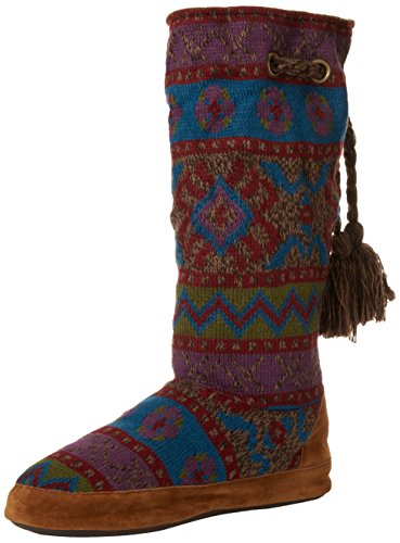MUK LUKS Women's Emma Vintage Jewels Slipper Boot