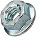 Carbon Steel Lock Nut, Zinc Plated Finish, Grade 2, Right Hand Threads, 1/4"-20 Threads (Pack of 100)