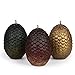 Game of Thrones Sculpted Dragon Egg Candles, Set of 3 - Perfect for GoT Fans - 2 1/2