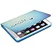 iPad Mini Case,iPad Mini 2 Cover Case ,iBerry PU Leather Slim-Fit Case with Stand Protective Case for Apple iPad Mini 1/2/3 Tablet, Blue Smlie (With Smart Cover Auto Wake / Sleep),with Stylus Pen
