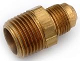 Anderson Metals 54748-0404 1/4" X 1/4" Flare Adapter (10 Pack), Brass