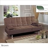 Living Collections Casual Convertible Futon Adobe