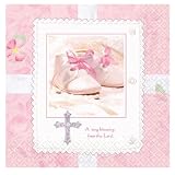 Tiny Blessing Pink Lunch Napkins (16 count)