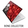 Netbook Skins Fits Acer, Asus, MSI, HP, Samsung - Bone Collector Red