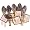 6 Chocolate Belgian Chocolate Spoons: Luxury Chocolate Stirring spoons for Coffee, tea or milk!, Dark