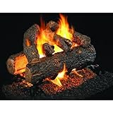 IMAGE OF Peterson Gas Logs 24 Inch Golden Oak Designer Plus See-thru Vented Propane Gas Log Set With G45 Burner And Manual Safety Pilot