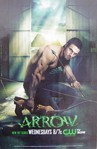 ARROW CW Series : Oliver Queen, Stephen Amell Sexy, Shirtless; Great Original Photo Print Ad! Layout #3