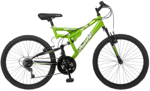 Pacific Boy's Chromium Mountain Bike, Green, One Size