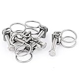 uxcell　ワイヤバンド　ホースバンド　16mm直径　5個入り