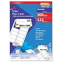 DECAdry Place Cards for Folding 200gsm 6 per A4 Sheet 85x46mm when  Folded - Ref OCB3713-3 (Pack 132 Cards)
