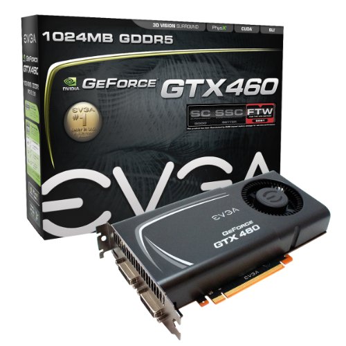 EVGA GeForce GTX 460 FTW EE (External Exhaust) 1024 MB GDDR5 PCI Express 2.0 2DVI/Mini-HDMI SLI Ready Graphics Card, 01G-P3-1378-TR On Sale
