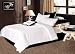 8 Pieces Luxurious Solid White Pleats Stripe Comforter Set Bed-in-a-bag for Queen Size Bedding