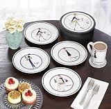 4 PC. THE GIRLS DESSERT PLATES