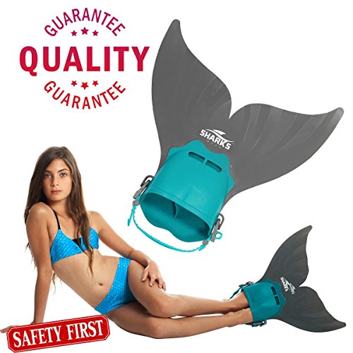 Sharks Wear Mermaid mono-fin for children with adjustable strap.