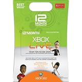 Xbox 360 12 Month Live Gold Card