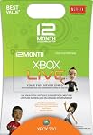 Xbox 360 12 Month Live Gold Card