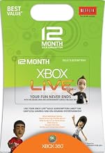 Xbox 360 12 Month Live Gold Card