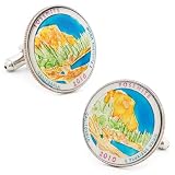Hand Painted Yosemite National Park Quarter Cufflinks