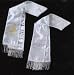 Baptism Stole, or Wide Scarf, with Gold or Silver Lettering, in Spanish