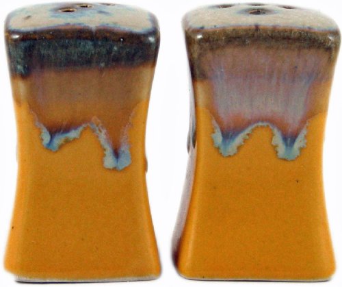 PRADO STONEWARE COLLECTION Square Dinnerware Collectible & Functional Salt & Pepper Shaker Set Yellow 51%2BEhAk5bUL PRADO STONEWARE COLLECTION Square Dinnerware Collectible & Functional Salt & Pepper Shaker Set Yellow