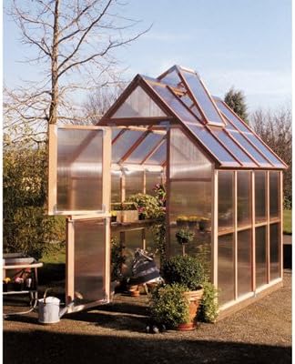 Sunshine GardenHouse Mt. Hood Redwood GardenHouse - 6ft.W x 8Ft.L, Model# GXP68