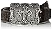 Nocona Women's Embossed Leather Cross Buckle Belt
