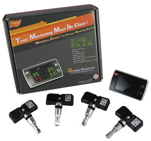 Orange P409S TPMS Tire Pressure Monitoring System With 4 Sensors by Koolertron