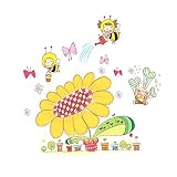 Artscharm New Wall Sticker Bees Decal Home Decoration Art Decor Vinyl Wall Paper Mural